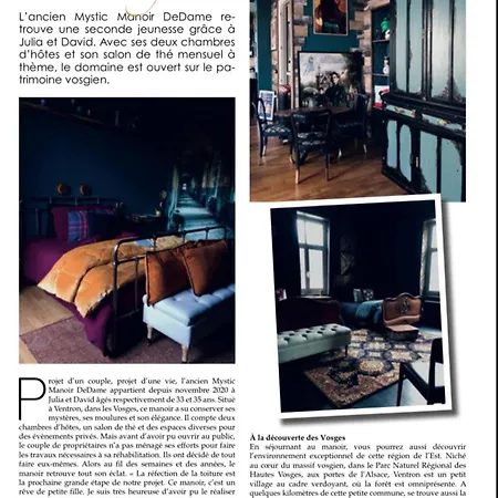 L'ancien Mystic Manoir Dedame Ventron